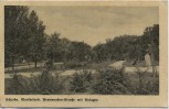 AK Schroda Środa Wielkopolska Promenaden-Straße mit Anlagen Warthegau Posen Polen 1940