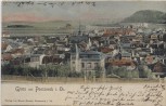 VERKAUFT !!!   AK Gruss aus Pössneck in Thüringen Ortsansicht 1902