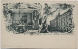 VERKAUFT !!!   AK Dresden Gruss aus Palais Dresdensia Zinzendorf-Strasse Bürgerwiese 1910 RAR