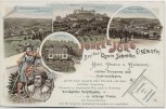 VERKAUFT !!!   AK Litho Eisenach Hotel Pension Restaurant Junker Jörg 1901 RAR