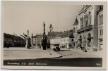 VERKAUFT !!!   AK Foto Korneuburg Adolf Hitlerplatz mit Sparkasse und Bus Niederösterreich Österreich Feldpost 1941
