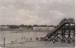 AK Foto Duisburg Wedau Strandbad viele Menschen 1957