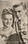 AK Foto Romy Schneider Karlheinz Böhm Sissi 1957