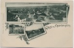 AK Gruss aus Thierhaupten Ansicht vom Kirchturm aus Schwaben Bayern 1900 RAR
