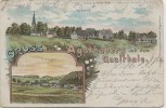 VERKAUFT !!!   AK Litho Gruss aus Agathaberg und dem Gaulthale Wipperfürth 1904 RAR