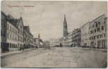 AK Eggenfelden Stadtplatz mit Brunnen 1910