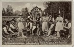 AK Foto Bad Wörishofen Die lustigen Holzhacker Gebirgstrachten-Verein Alpenblick 1937 RAR