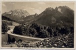 VERKAUFT !!!   AK Foto Ramsau Deutsche Alpenstraße Lattenbachbrücke mit Watzmann und Hochkalter 1939
