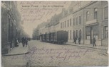 AK Comines Rue de la Republique mit Zug Feldpost 1.WK Lille Frankreich 1914