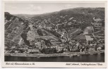 AK Blick auf Aßmannshausen Rhein Hotel Schöneck Trechtingshausen b. Rüdesheim 1940