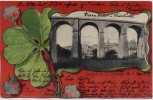 AK Passepartout Luxemburg Ville de Luxembourg Kleeblatt Viadukt 1902