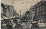 AK London Regent Street Pferdekutschen Menschen Großbritannien 1907