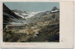 AK Gemmi Hotel Lämmergletscher und Wildstrubel bei Leukerbad Wallis Schweiz 1910