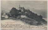 AK Flüeli bei Sachseln Ortsansicht mit Kirche Obwalden Schweiz 1902
