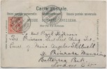 AK Souvenir de Biel/Bienne Ortsansicht mit Brunnen Bern Schweiz 1902
