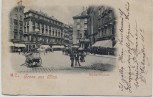 AK Gruss aus Wien Michaelerplatz mit Menschen Österreich 1899