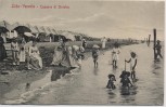 AK Lido Venezia Venedig Capanne di Sinistra viele Menschen Venetien Italien 1900