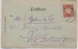 Mondschein-AK Wien Neuer Markt viele Pferdekutschen Österreich 1899