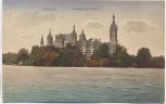 VERKAUFT !!!   AK Schwerin Großherzogl. Schloß Stempel Kriegsgefangenenlager Güstrow Feldpost 1918
