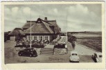 VERKAUFT !!!   AK Stade Fährhaus Elbkate mit Autos Landpoststempel Brunshausen 1954