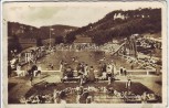 AK Foto Streitberg Schwimmbad viele Menschen bei Wiesenttal Fränk. Schweiz 1935