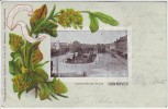 AK Passepartout Duftende Grüsse aus Hannover Herrenhäuser Allee 1903
