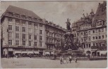 VERKAUFT !!!   AK Leipzig Siegesdenkmal Geschäfte Kinder 1916