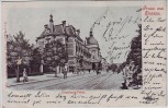 AK Gruss aus Dessau Erbprinzen-Palais 1904