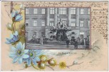 AK Passepartout Berlin Mitte Begasbrunnen mit Menschen 1899