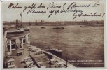 AK Duisburg Homberg Niederrhein Blick von der Rheingarten-Terrasse auf Ruhrort 1931