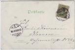 Künstler-AK Gruß aus ... Frau auf Bank Gedicht 1900