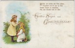 AK Gottes Segen zum Geburtstage 2 Kinder Gedicht 1910