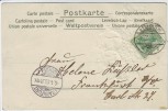 Präge-AK 3 Hunde mit Blumen 1905