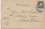 AK Präge-Litho Nürnberg Pegnitz Partie mit 3 Wappen 1899