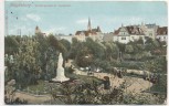 AK Magdeburg Luisengarten mit Denkmal 1912