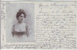 Künstler-AK Gruss aus ... Freundschaft ist das kostbarste Juwel Frau mit Dekolleté 1900