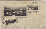 VERKAUFT !!!   AK Gruss aus Bad Elster Totale Bahnhof Villa Carolaruh 1900