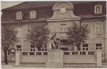 AK Stavenhagen in Mecklenburg Rathaus Reuter-Denkmal 1920