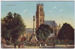 AK Münster in Westfalen Ludgerikirche mit Menschen 1904