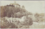 VERKAUFT !!!   AK Foto Schönfels Ortsansicht mit Burg bei Lichtentanne 1907