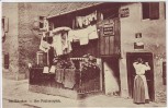 VERKAUFT !!!   AK Alt München Au Am Paulanerplatz Frau mit Wäsche 1910 RAR