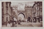 AK München Karlstor mit Menschen 1920