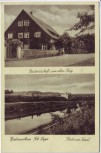 AK Niedernwöhren Partie am Kanal Gastwirtschaft zum alten Krug 1940