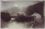 AK Neuerburg Abend an der Enz Ortsansicht Mond Bahnpost 1912 RAR
