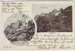 AK Veldenz an der Mosel Schloss vor Zerstörung Burgweg Bahnpost 1901