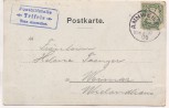 Künstler-AK Ruinen der Reichsveste Trifels Wappen mit Adler Stempel Posthilfstelle Trifels Taxe Annweiler 1905