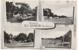 AK Alt Schwerin Zeltplatz am Plauer See 4 Bilder b. Malchow Mecklenburg-Vorpommern 1965