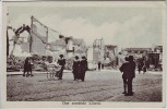 AK Löwen Louvain zerstörter Ort mit Menschen 1.WK Feldpost Belgien 1916
