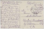 AK Löwen Louvain zerstörter Ort mit Menschen 1.WK Feldpost Belgien 1916