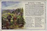 AK Liedkarte Mei Arzgeberg - du Edelstaa ! Curt Nestler Nr. 2 1920